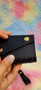 Personalize Leather Card Holder/Organizer 20 slot