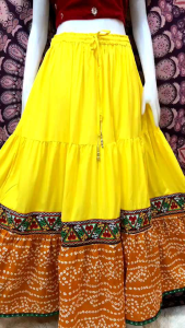 ☀️พร้อมส่ง กระโปรงอินเดียนำเข้า สีสันสดใส ปักสวยงานแบบใหม่กำลังนิยมในอินเดีย อ่านรายละเอียดก่อนสั่งซื้อค่ะ