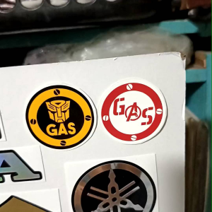 GAS Sticker Decal in 2 Designs & 4 Colors