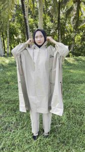 JAS HUJAN SETELAN PONCO LENGAN / KELELAWAR + CELANA BAHAN PVC 025 SANGAT TEBAL DAN ELASTIS ORIGINAL STAR