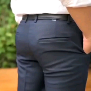 Celana Formal / Celana Kerja Pria Model Slim Fit Bahan Dasar Kain Wol Berkualitas