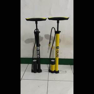 OLiQ Pompa Angin Ban Sepeda Motor Mobil Bola Plus Meter Pentil Kecil Besar