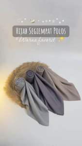 MYRA.ID Hijab Segiempat Polos Laser Cut Voal Oskara LC 40+ Warna