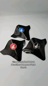 VISOR BEAT NEW DELUXE 2016 SAMPAI 2024 STIKER HOLOGRAM SAYAP HONDA ANTI PECAH PLUS DOUBLE TAPE - VISOR BEAT NEW BEAT DELUXE 2016-2024 MODEL STIKER WINDSHIELD HONDA BEAT FI NEW VISOR SEPEDA MOTOR AKSESORIS MOTOR BEAT NEW LED