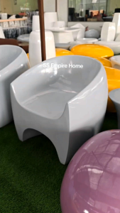 Grey ACE TC9 Table Chair Fiberglass Seat Bench Outdoor Balcony Lounge Garden Courtyard Hotel Guest House Taman Meja