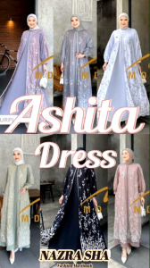 (9) MDLY ASITA Baju Dress Gamis Wanita Muslimah Ashita Dress by Mdly.