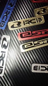 EMBLEM COVER FILTER BOX LOGO ESP+ LOGO RCB LOGO MOTUL LOGO VR 46 TIMBUL 3D 1PCS