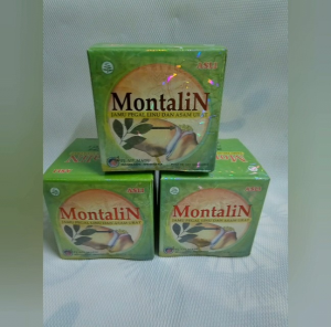 Original montalin indonesia made 1 box 40capsule 10 sachet