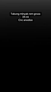 TABUNG MINYAK REM GROZA motor BRAKE FLUID TANK TABUNG MINYAK MASTER REM BESAR 34ML ORIGINAL TABUNG MINYAK CNC ALUMINIUM ANODIZE WM21 part nganjuk