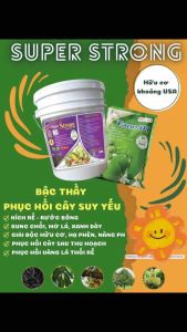 Phân bón gốc hữu cơ khoáng Super strong Plus can 6kg