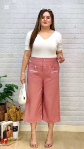 กางเกงสาวอวบสาว plus size กางเกงขา 7 ส่วน(ความยาวขา 35 นิ้ว) ผู้หญิง Lady Clothing Women  Miss M.A.Closet