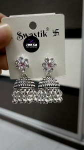 JOKKA AD stone Jumka/ Jimki/ Jhumka/ Earrings/ accessories