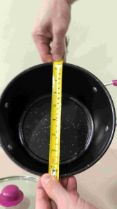 Panci Soup Pot Enamel 22 cm Tutup Kaca - Tinggi 10 cm - Kompor Induksi - Kitchenware