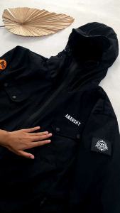 Anarchy Jaket Gorpcore Parka Pria Taslan Waterproof Winbreakers Outdoor Gunung Parasit Premium