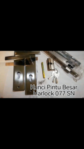 Kunci Pintu Besar Harlock 077 SN & Handle Pintu Harlock 25 cm Fullset