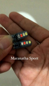 Promo Lampu Led T10 4 Warna Pelangi Running 8 Led Titik RGB 12Volt