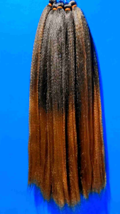 Rambut Cemara Ombre Warna Coklat Tua Warna Darkbrown Rambut Sambung Rambut Cemara Tanpa Tulang Rambut Synthetic Various Hair Accessories