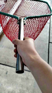 Serokan Ikan Stainless besar Lele Galatama Jaring Nilon Gagang Panjang Bisa Telescopic