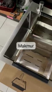 BAK CUCI PIRING 1 LUBANG STAINLESS AMERITECH / SINK CUCI PIRING 1 LUBANG STAINLESS 75CMX45CM