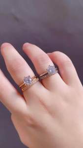 Cincin Xuping Fuji Solitaire 2 In 1 Premium Lapis Emas Mewah N26102301
