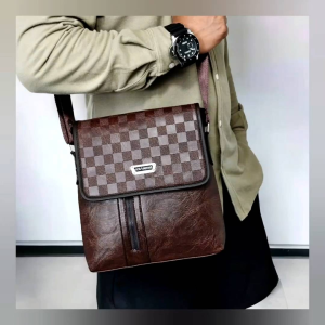 Tas Kerja Pria: Tas Kantor Slim & Tas Selempang Kulit Sintetis Premium