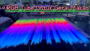 Flash Colour Tube 18W 4Feet T8 Led Tube RGB Tube Changing Colour Lampu Gerai Makan