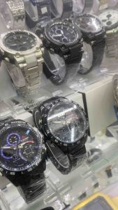 READY STOK!! Jam Tangan Pria Dziner 8106 Dualtime (Analog & Digital Aktif) Rantai Stainless