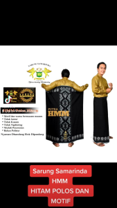 SARUNG SAMARINDA HMM MOTIF HITAM