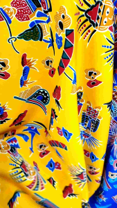 Kain Batik Ondel Ondel Khas Jakarta Semi Sutra