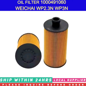 OIL FILTER 1000491060 [SIZE: 15 X 8.3cm] [LOCAL STOCK. READY TO SHIP WITHIN 24HRS.] FOR WEICHAI WP2.3N WP3N WP4.1N AND TRUCK FAW J6F TIGER VN