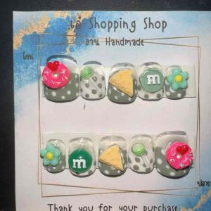 เล็บปลอมเล็บเจล 100% ติดอะไหล่น่ารัก - เมียนกาวตะไบ ราคาถูก