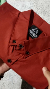 KEMEJA PRIA POLOS LENGAN PENDEK BAHAN KATUN SIGARET PREMIUM SAGE TERRACOTA FORMAL CASUAL SLIMFIT