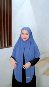 Hijab Segitiga Instan By Husna Bahan Jersey Premium Wanita Dewasa Panjang Menutupi Dada