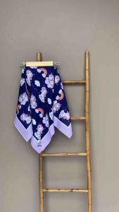 Voal Printing Anak Motif Unicorn Awan / Hijab Anak Motif Lucu