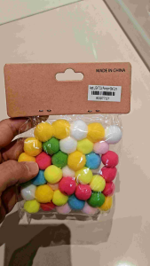 Mix Color Mini Flufy Soft Round Shaped Pom Pom balls pompom 20mm (2cm)