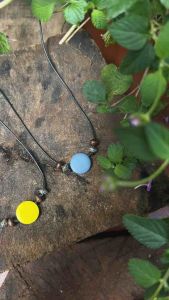 Vòng cổ Gai - Dây chuyền mặt gỗ mix charm vintage