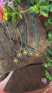 Vòng cổ Ruri - Dây chuyền bông hoa nhỏ dễ thương mix charm tùy chỉnh kích thước