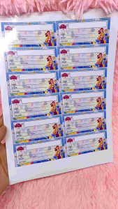 (WRITABLE) notebook sticker label glossy matibaymadikit high quality print