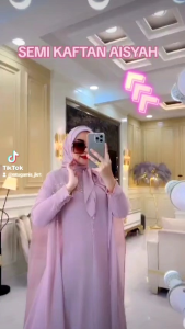REALPICT COD SEMI KAFTAN AISYAH FREE HIJAB SEGI 4 BAHAN FULL CERUTY DUA LAYER PREMIUM TERMURAH BEST SELLER TANGAN PERTAMA KONVEKSI / PRINTING / MOTIF PREMIUM GAMIS PESTA GAMISTERKINI