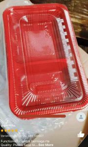 100pcs Disposable Compartment Lunchbox Bento Food Container