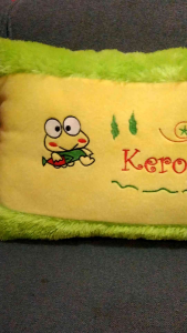 BANTAL BONEKA KEROPI KODOK DEWASA BESAR RASFUR BORDIR