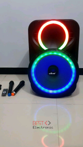 SPEAKER AKTIF TROLLEY 15 INCH DAT DT 1520 DT1520 DT-1520 BLUETOOTH PARTY BOX PROFESSIONAL