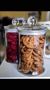 Air Tight Storage Container | Cookies Jar|Bekas Rempah Glass Tebal Kedap Udara| Cookies Milo Kuih raya