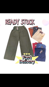 🔥HOT SALE🔥 Seluar Palazo Panjang Pinggang Getah 3XL / Lady Palazzo Casual Pant