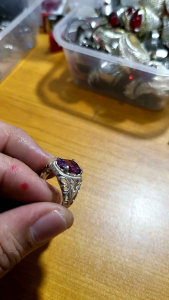 CINCIN PERAK 925 SERAI BUNIAN ALEXANDRITE MAMPU BERUBAH WARNA PERMATA BATU STONE FOR RING CINCIN HIGH QUALITY GERM STONE