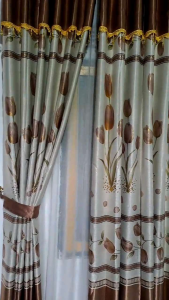 Gorden Jendela Minimalis Tulip Poni Tempel Mewah Terbaru Panjang 230cm
