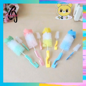 Bottle Brush Cleaner 360 Degree Sponge Head 2Pcs