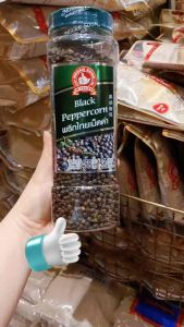 พริกไทยเม็ดดํา450กรัม ตรามือที่1บิ๊กแพค