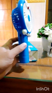 KIPAS MINI KARAKTER LUCU/MINIFAN USB LAMPU LED
