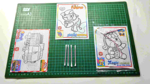 12 pcs magic painting brush with water mewarnai gambar